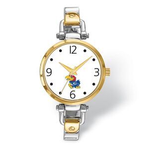 Ladies University of Kansas Elegant 2-tone Watch